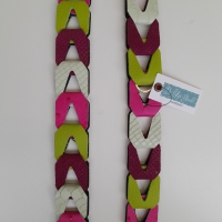 Strap voor tas of mobiel - paars, groen, fuchsia en mint