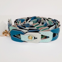 Strap voor tas of mobiel - mint, petrol en metallic zacht groen