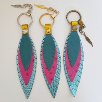 Veertjes 1 - blauw & roze