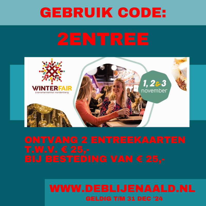 Entreekaarten WINTERFAIR Hardenberg - set van 2 stuks