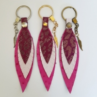 Veertjes 16 - roze & paars