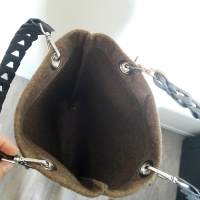 Shopper vilt - khaki rendier kerst