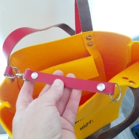 Shopper vilt - geel geniet