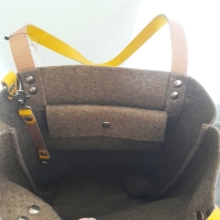 Shopper vilt - khaki geniet