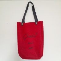 Shopper vilt - rood geniet